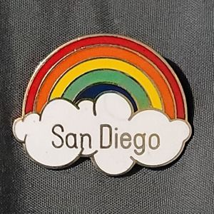 Vtg San Diego Rainbow Lapel Pin